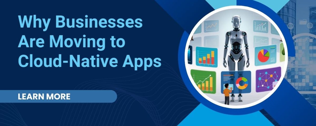 Infographic titled “Why Businesses Are Moving to Cloud-Native Apps” from MarQi Cloud, the open source hybrid cloud provider in Alpharetta, Georgia.