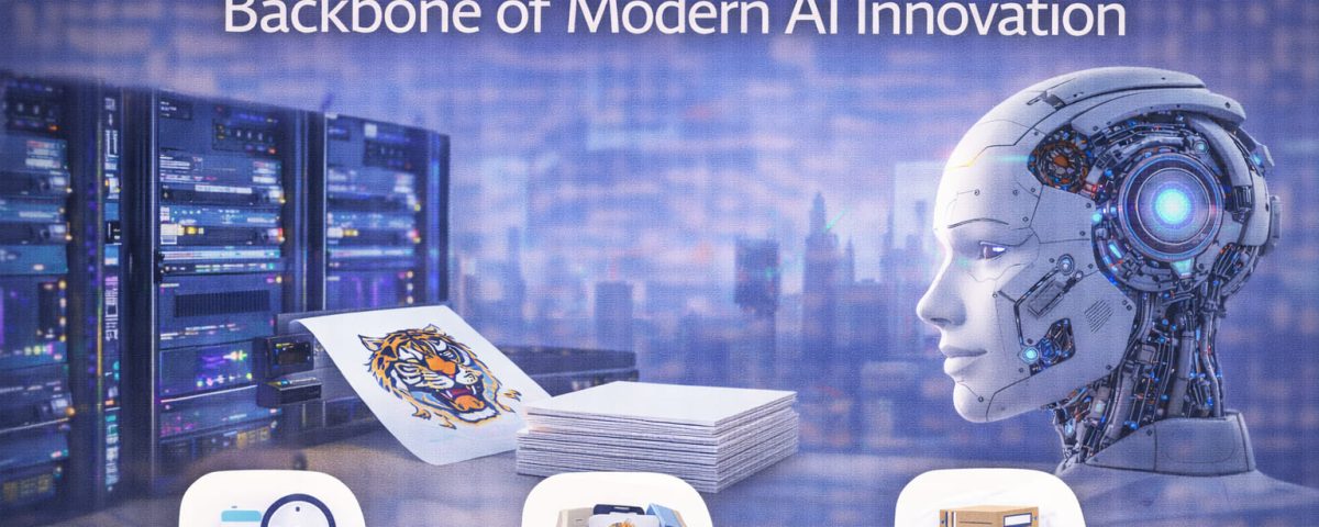 Infographic titled “GPUs for AI and machine learning” from MarQi Cloud, the open source hybrid cloud provider in Alpharetta, Georgia.