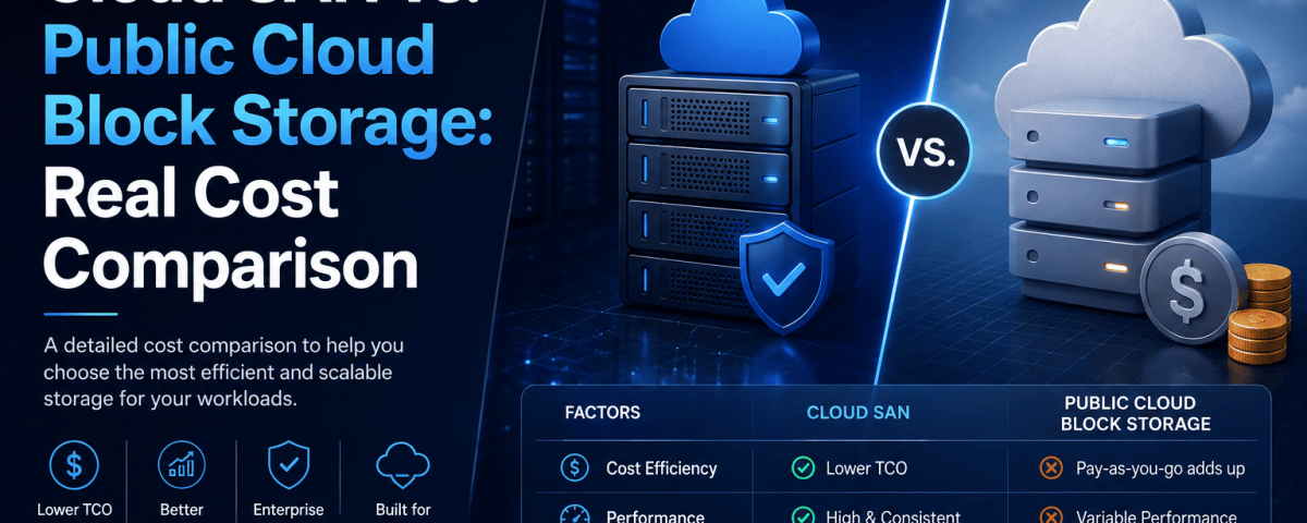 Cloud SAN Vs Public Cloud Block Storage Real Cost Comparison