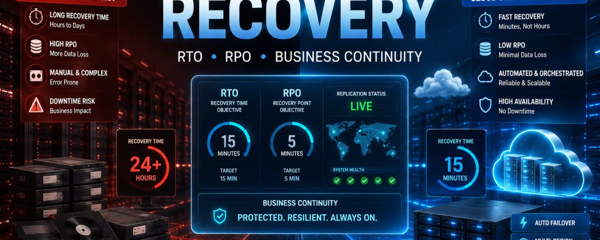 Cloud Disaster Recovery Vs Traditional Backup RTO RPO And What Actually Protects Enterprise Data In